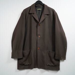 Ermenegildo Zegna 100% Cashmere Coat Brown XL